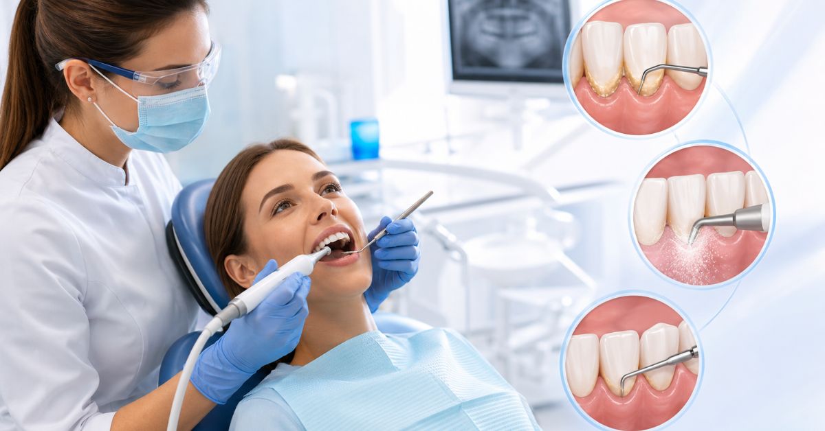 limpieza dental con GBT